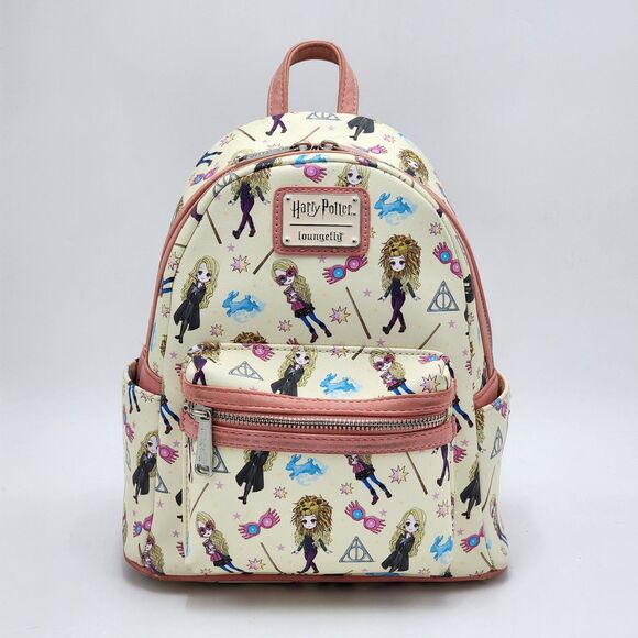 Loungefly Harry Potter Luna Lovegood Print Mini Backpack - Picture 1 of 15